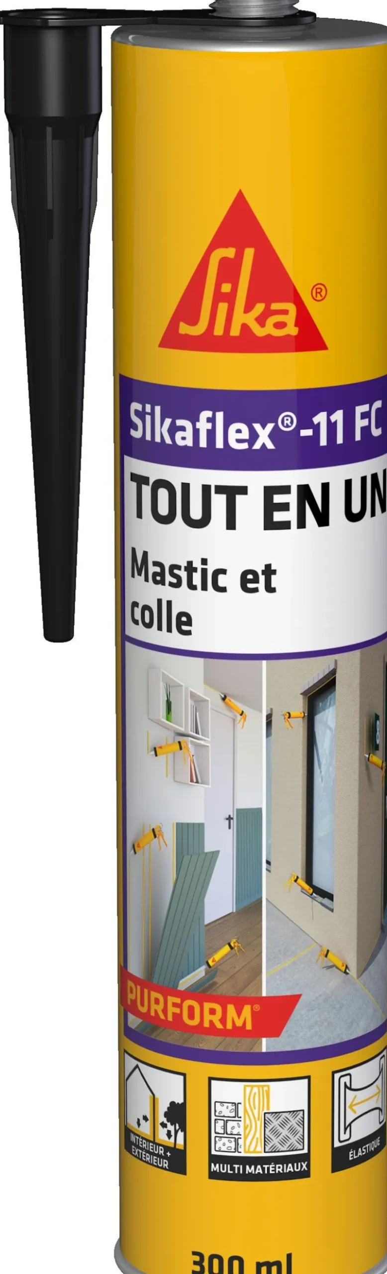 Clearance SIKA Mastic colle flex -11 FC Tout en un noir - 300ml