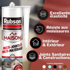 RUBSON Mastic maison multi-usages et multi-matériaux 280ml