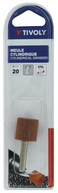 Clearance TIVOLY Meule cylindrique en oxyde d'aluminium Ø20 mm