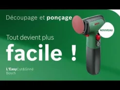 BOSCH Meuleuse 1 main sans-fil EasyCut&Grind