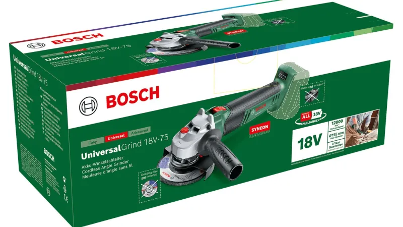 Hot BOSCH Meuleuse sans fil UniversalGrind 18V-75 sans batterie