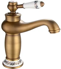 New EDOUARD ROUSSEAU Mitigeur lavabo Marple vieux-bronze ROUSSEAU