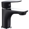 New EDOUARD ROUSSEAU Mitigeur lavabo Oolong chromé noir ROUSSEAU