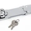 Discount MASTER LOCK Moraillon acier 11,8cm finition chromée cylindre 4 gaufres