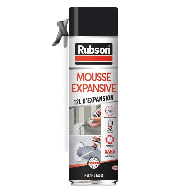 Hot RUBSON Mousse expansive 275 ml (restitution jusqu'à 12l) blanc