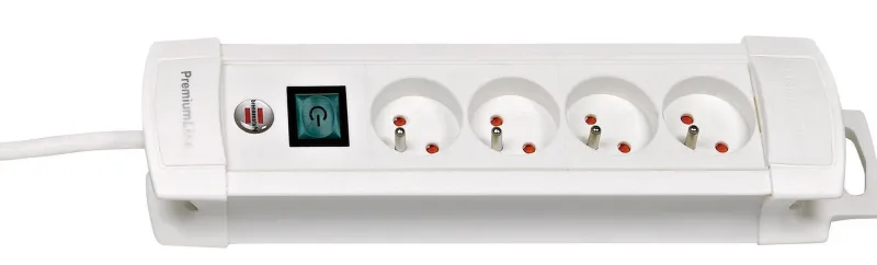 New BRENNENSTUHL Multiprise électrique Premium plus 4 prises 1,8 m blanc