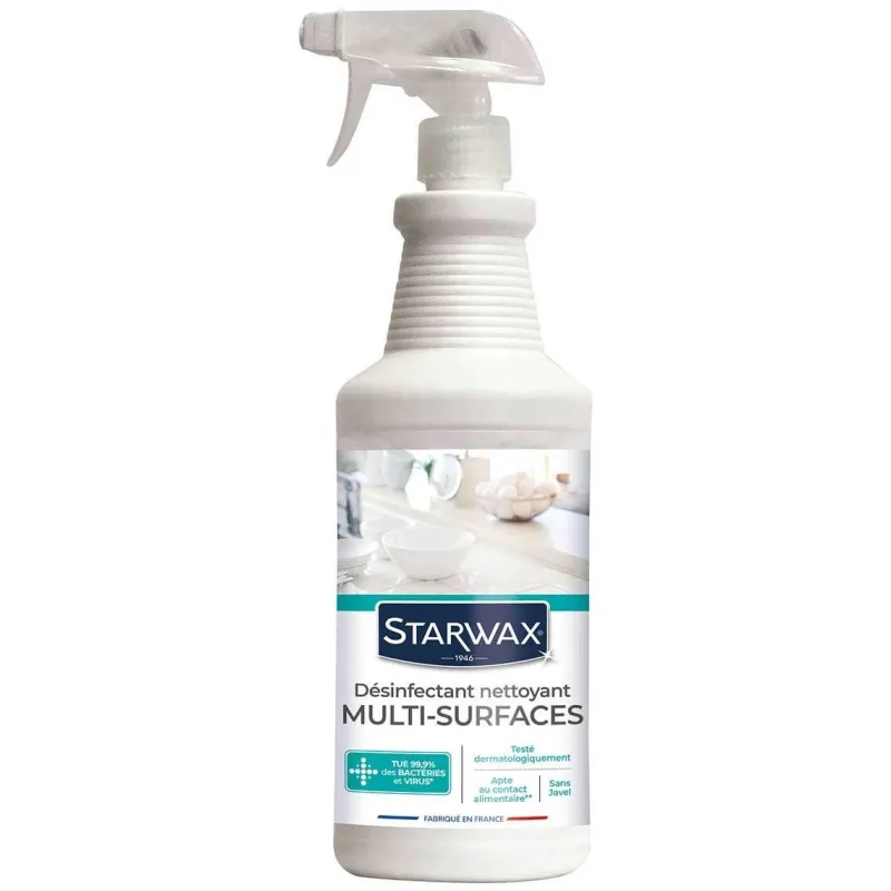 Hot STARWAX Nettoyant désinfectant multi-surfaces pulvérisateur 1L