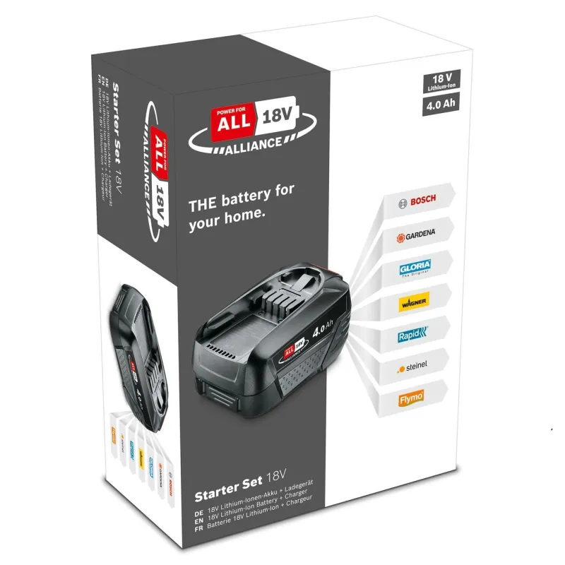 Outlet BOSCH Pack batterie PBA Alliance 18V 1x4,0Ah + chargeur AL 1830 CV