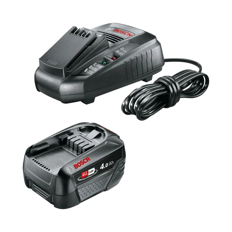 Outlet BOSCH Pack batterie PBA Alliance 18V 1x4,0Ah + chargeur AL 1830 CV