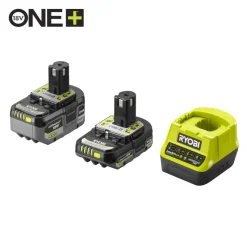 Sale RYOBI Pack chargeur + batteries Litihum+ (1x4.0 Ah + 1x2.0 Ah)