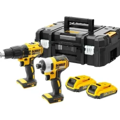 Clearance DEWALT Pack Perceuse + Visseuse à chocs 18V Li-ion 2Ah
