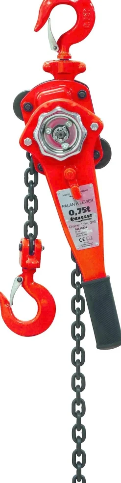 Clearance DRAKKAR EQUIPEMENT Palan à levier 750kg chaîne 1,5m