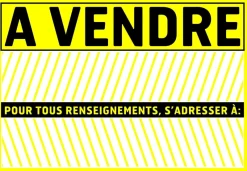 Discount CHAPUIS Panneau de signalisation "A vendre" PVC adhésif