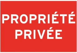 CHAPUIS Panneau de signalisation "Propriété privée" PVC adhésif