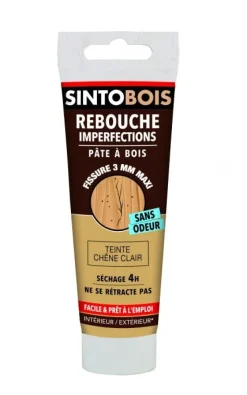SINTO Pate à bois à l'eau 80g chêne clair