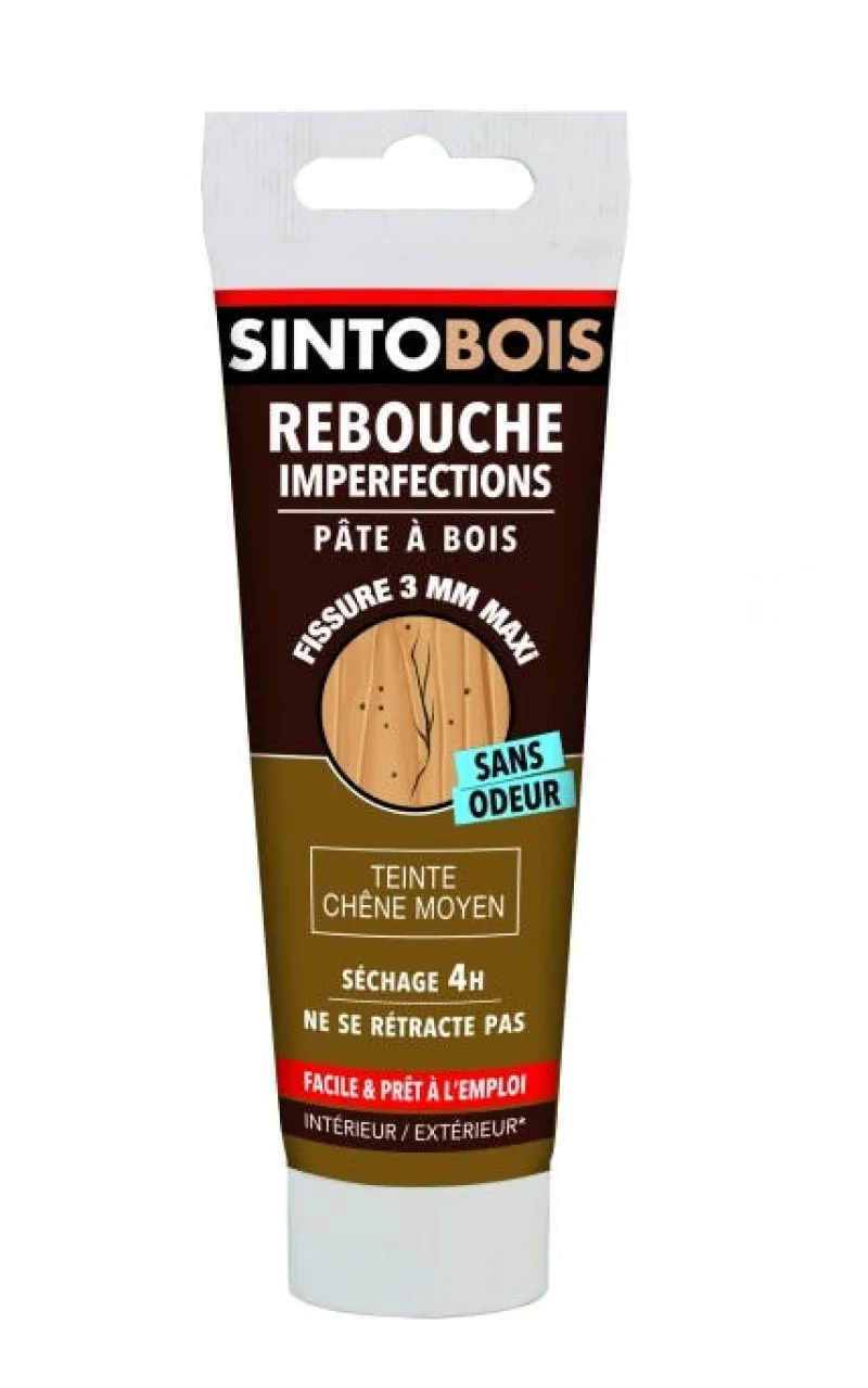 Best SINTO Pate à bois à l'eau 80g chêne moyen