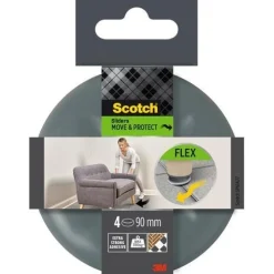 Online SCOTCH 4 Patins glisseur adhésif Ø 90mm Gris