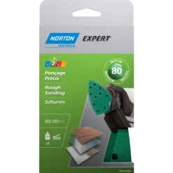 Hot NORTON 5 Patins multiponçeuse perf. auto-agrip. G80 102x152