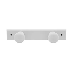 Sale Patère classic 2 têtes hêtre blanc