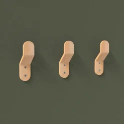 Sale Patère Quad à fixer 145x40x43mm 1 tête multipli hêtre (x3)