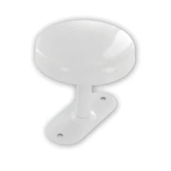 Hot Patère 1 tête Ø 65mm acier époxy blanc