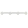 Discount Patère 4 têtes Ø 65mm 610mm acier époxy blanc