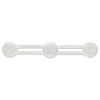 Online Patère 3 têtes Ø 65mm 425mm acier époxy blanc