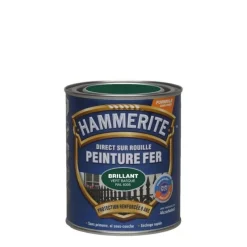 Clearance HAMMERITE Peinture Antirouille brillant Vert Basque 0,75 L