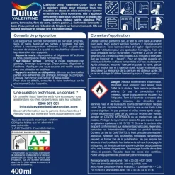 Best DULUX VALENTINE Peinture aérosol color touch brillant ivoire 400ml