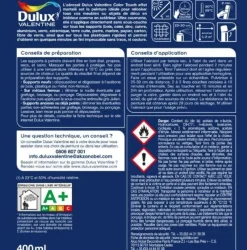 Sale DULUX VALENTINE Peinture aérosol color touch effet martelé gris alu 400ml