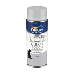 Outlet DULUX VALENTINE Peinture aérosol color touch effet chrome argent 400ml
