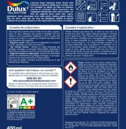Best DULUX VALENTINE Peinture aérosol color touch effet gris métallisé 400ml
