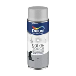 Best DULUX VALENTINE Peinture aérosol color touch effet gris métallisé 400ml