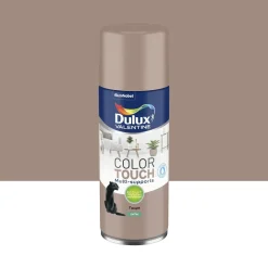 Outlet DULUX VALENTINE Peinture aérosol color touch satin taupe 400ml