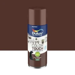 Discount DULUX VALENTINE Peinture aérosol Color Touch Satin Brun Châtaigne 400ml