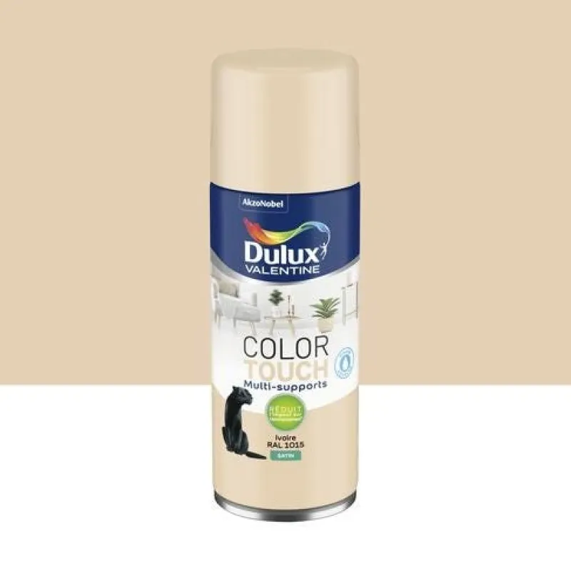Online DULUX VALENTINE Peinture aérosol Color Touch Satin Ivoire 400ml