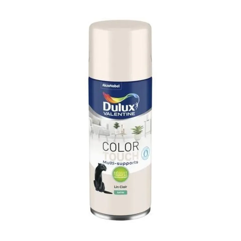 Online DULUX VALENTINE Peinture aérosol Color Touch Satin Lin Clair 400ml