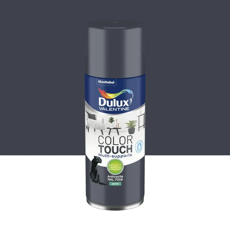 Best DULUX VALENTINE Peinture aérosol color touch satin anthracite 400ml