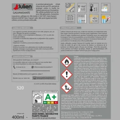 JULIEN Peinture Aérosol Vernis Universel Brillant Incolore 400 ml