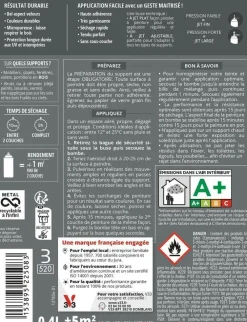 Discount V33 Peinture bois aérosol couleurs d'ici bleu grisé 400ml