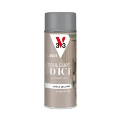 Outlet V33 Peinture bois aérosol couleurs d'ici beige nat 400ml