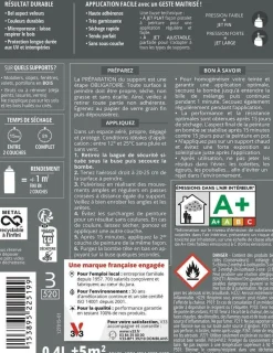 Outlet V33 Peinture bois aérosol couleurs d'ici beige nat 400ml