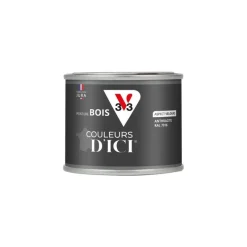 V33 Peinture bois couleurs d'ici anthracite 7016 125ml