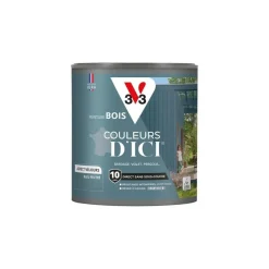 Outlet V33 Peinture bois extérieur couleurs d'ici bleu feutré 0,5L