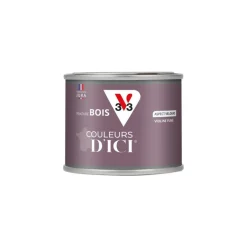 Clearance V33 Peinture bois extérieur couleurs d'ici violine fumée 125ml