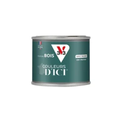 V33 Peinture bois extérieur couleurs d'ici vert profond125ml