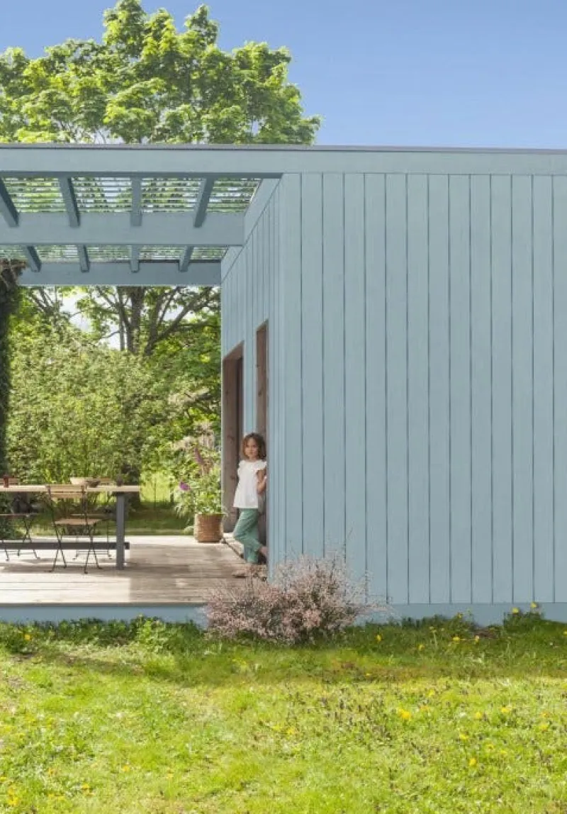 Discount V33 Peinture bois extérieur couleurs d'ici bleu grisé 125ml