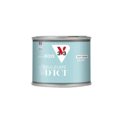 Discount V33 Peinture bois extérieur couleurs d'ici bleu grisé 125ml