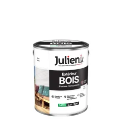Clearance JULIEN Peinture bois extérieur satin base white 2,5 L