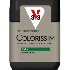 New V33 Peinture Colorissim satin argile kaki satin 75 ml